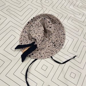 Beige Pattern Sun Hat